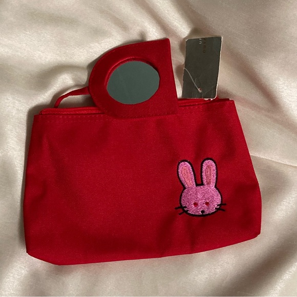 NWT Vintage Urban Outfitters cosmetics case with attached mirror. - Picture 4 of 10